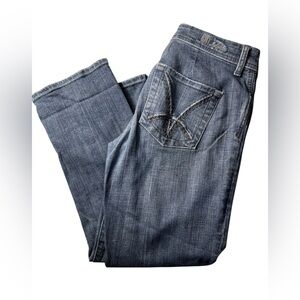 KUT from the Kloth Size 6 Distressed Ankle Denim Jeans kc193A8m10